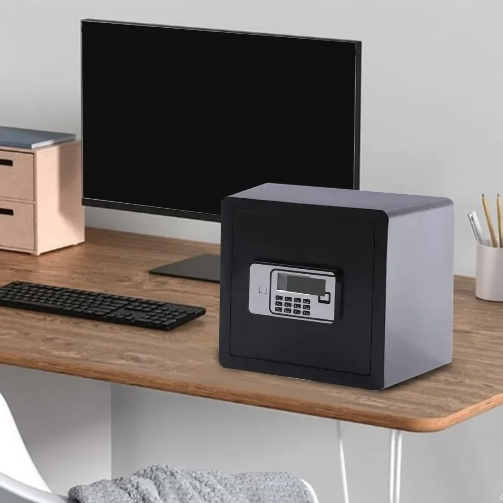 Money Digital Safe Box 1.4 cu.ft Cabinet Home Office Security Box with Key Lock Fireproof Safe Box For Home