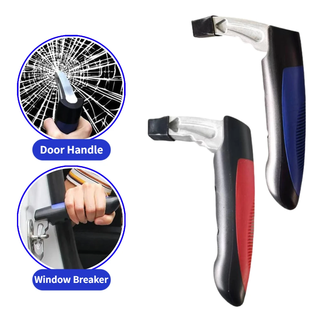 Car 2 in 1 Multifunction Door Assist Handle Window Breaker Portable Grab Bar, Mobility Aid for Children Elderly Handle Armrest