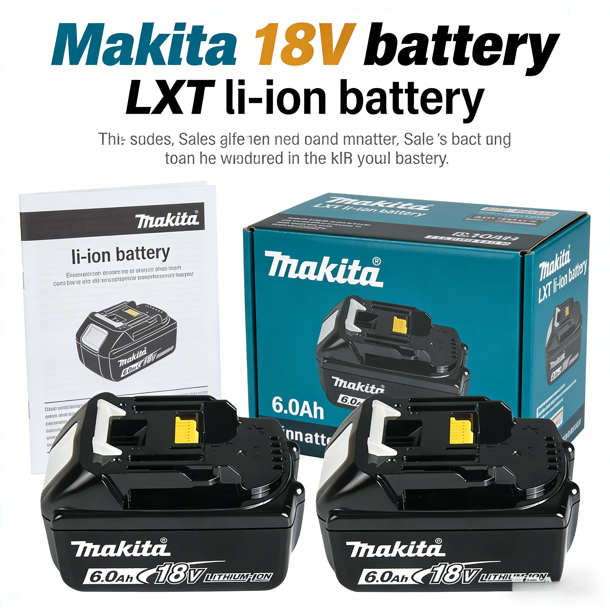 100% Authentic Makita 18V Battery, Makita 18V tools battery for Makita 18v BL1860B BL1850B BL1840 BL1830 BL1815◕◔
