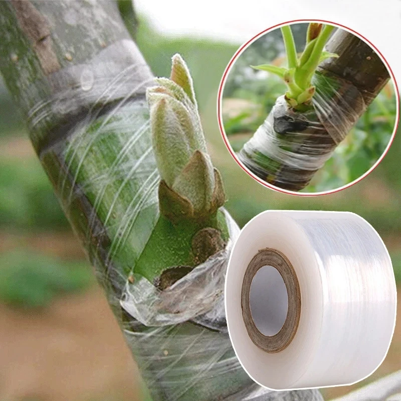 200M PE Parafilm Grafting Tape For Grafting Trees Self-adhesive Garden Tree Plants Seedlings Vine Tomato Grafting Accessories