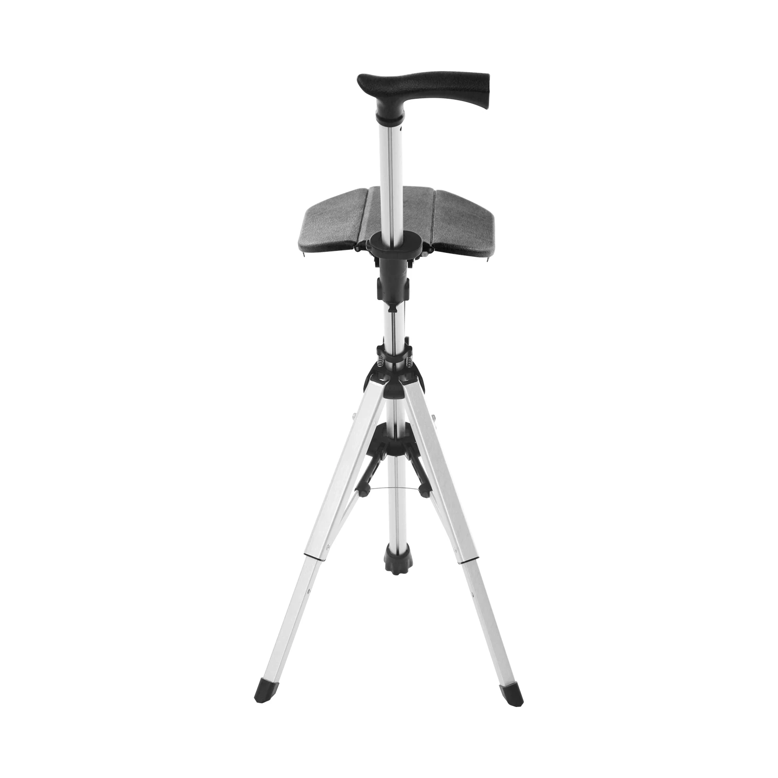 Klappbarer Gehstock mit Sitz, 4,72 Zoll, aus Aluminiumlegierung, Krückenstuhl für ältere Menschen mit Hocker, faltbarer Gehstockstuhl, 264,55 Pfund – Detail 17