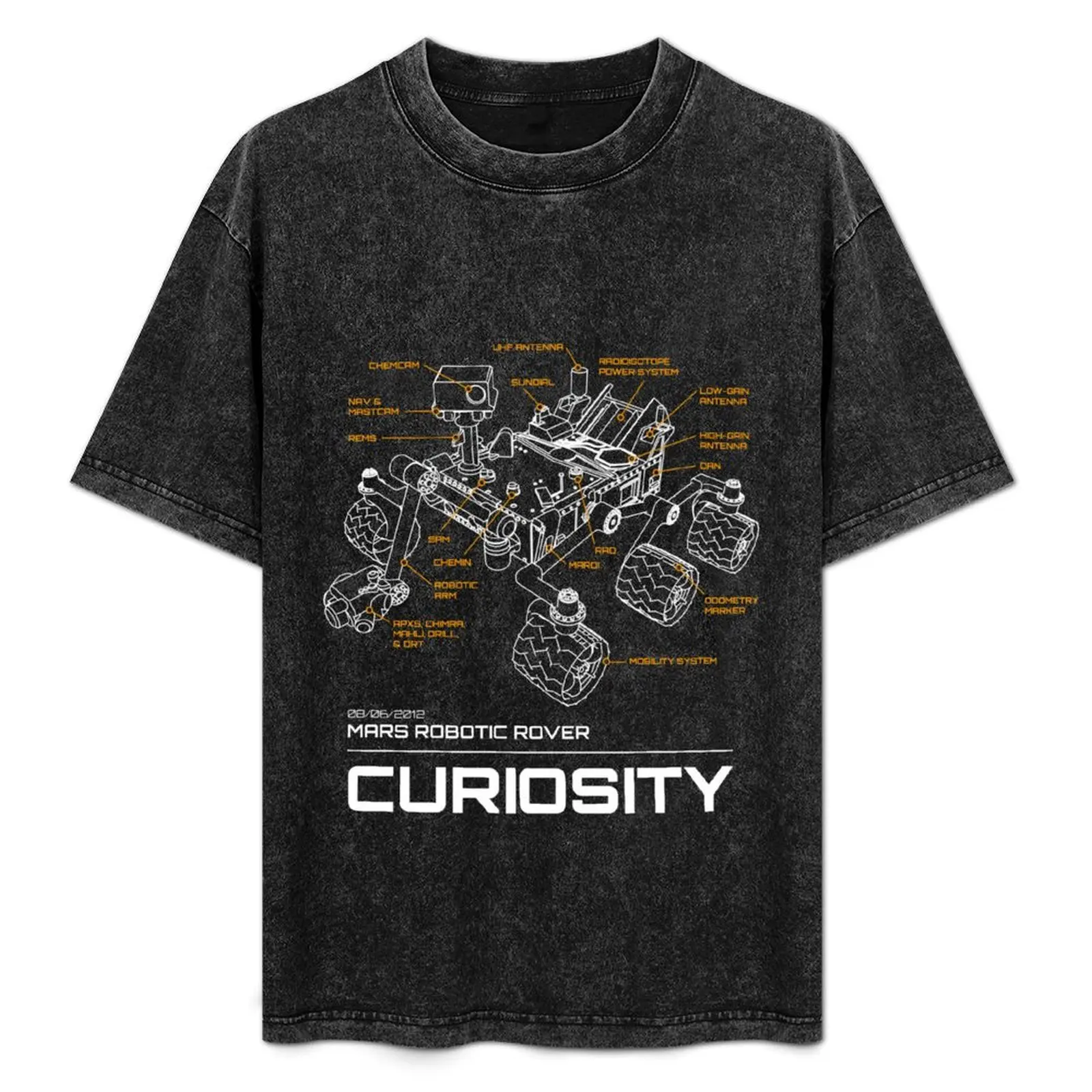 

Curiosity Rover Schematic T-Shirt Plus Size Short Sleeve T-Shirt