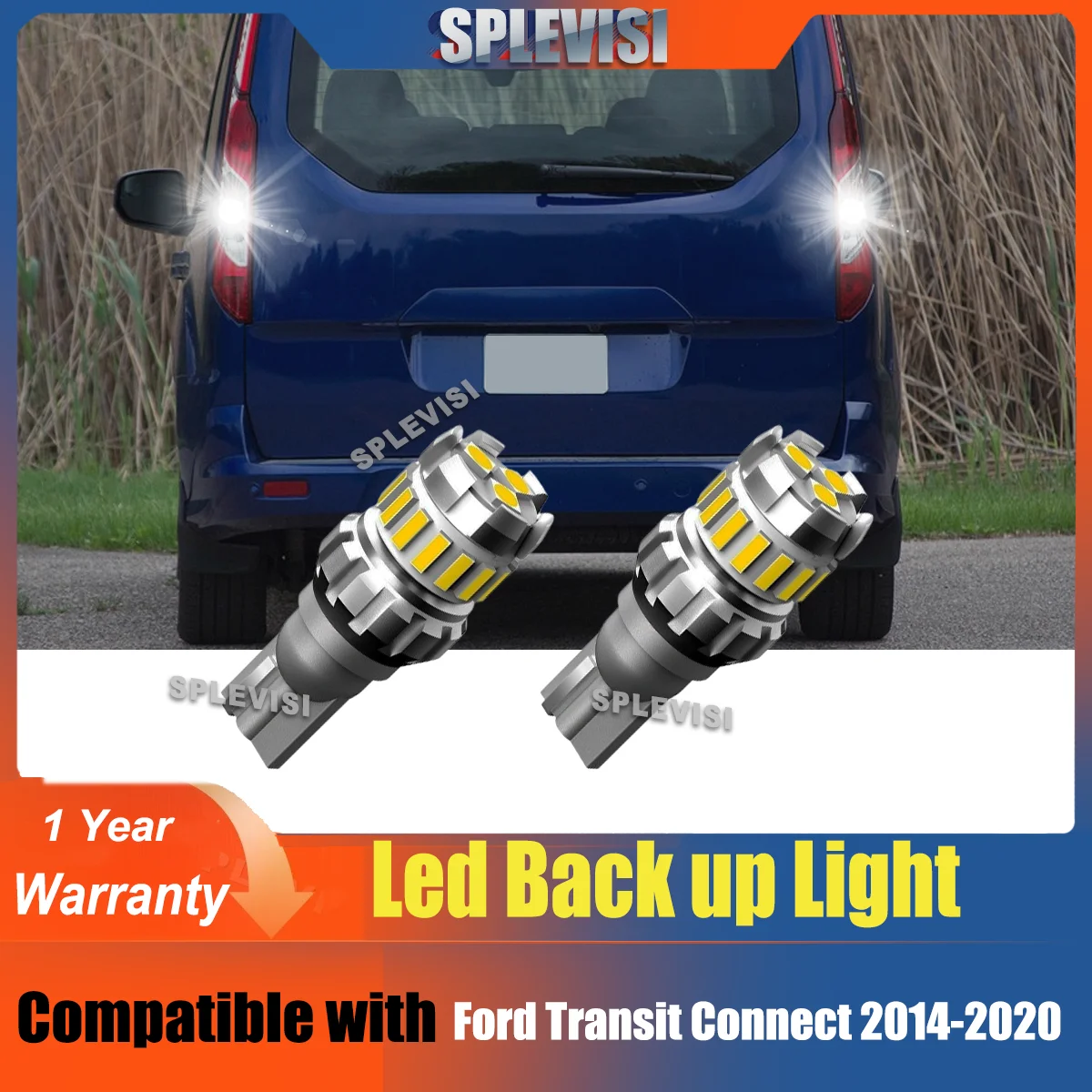 

W16W T15 Aluminium bulb Backup Light 6000K Xenon White DC 12V For Ford Transit Connect 2014-2020 2015 2016 2017 2018 2019 2020