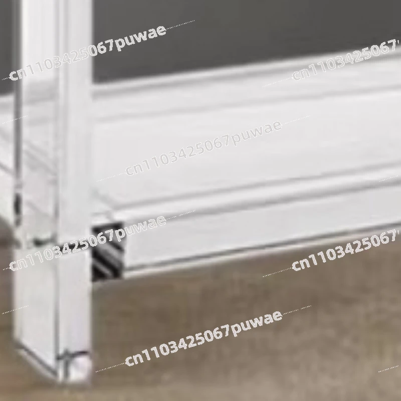 Rack Display Storage Shelf Home Locker Bathroom Living Room Transparent Square Floor Shelf Triple Floor