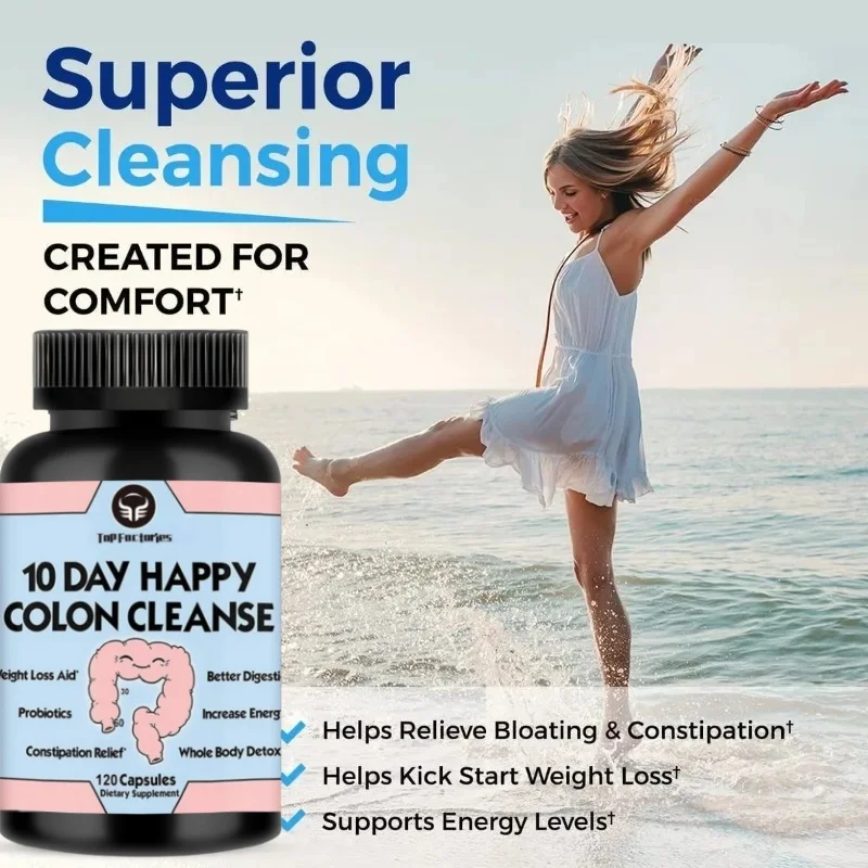 Colon Cleansing & Digestion Support Supplement Natural Daily Fiber Helps Eliminate Toxins Reduce Bloating & Support Heart