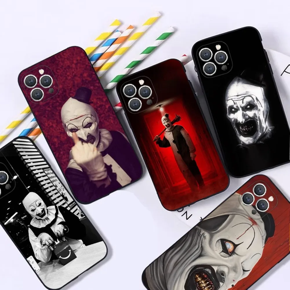 Horror Movie T-Terrifier  Phone Case For iPhone 16,15,14,13,12,Pro,Max,11,7,8,Plus,XR,XS Max Shockproof Silicone Soft Shell