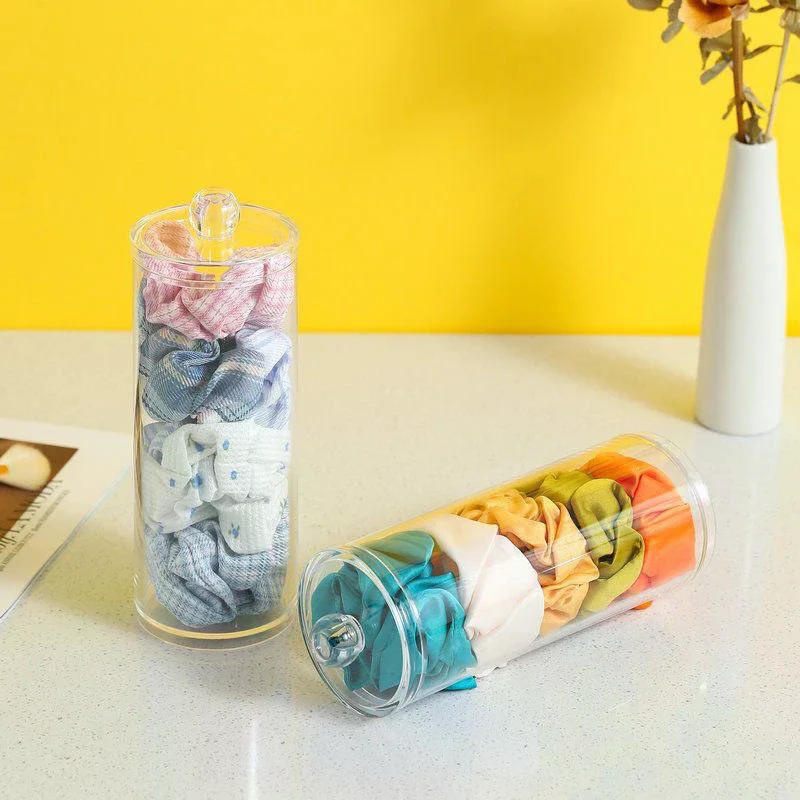 

Hair Rope Storage Box Transparent Box Cosmetic Cotton Storage Box Hair Accessories Hairpin Storage Box Sundries Storage Box
