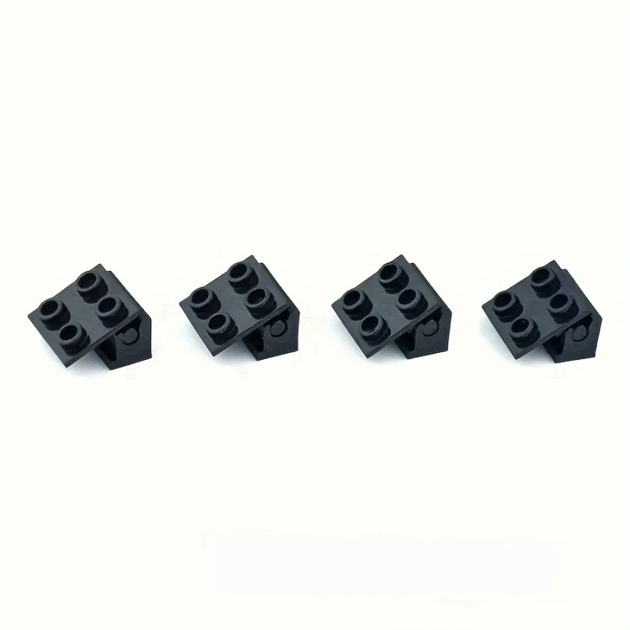 20Pcs MOC Brick Parts Hinge Brick 2x2 Top Plate Thin Hinge Brick 1x2 Base Compatible with 3937 6134 Kids DIY Toys Gifts