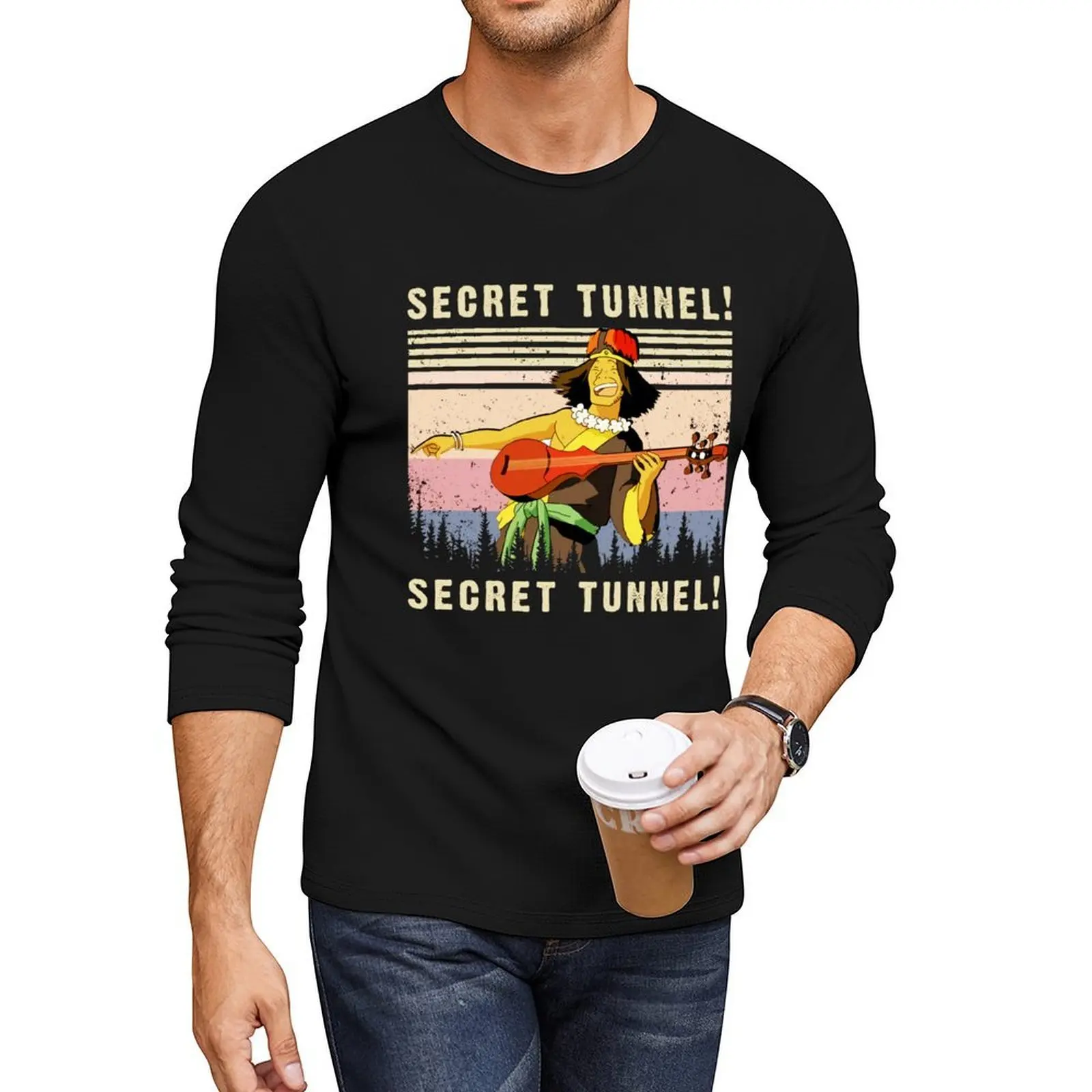 

Secret Tunnel Secret Tunnel Last Airbender Vintage Retro Long T-Shirt custom t shirt shirts graphic tees t shirt for men