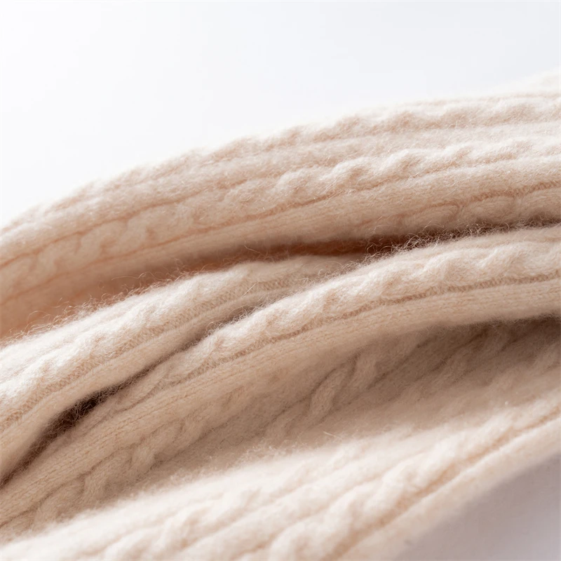 Calentadores de piernas de punto de cachemira clásicos Calcetines calentadores de piernas hasta la rodilla de punto acanalado Medias de mujer Calcetines hasta la rodilla de punto para mayor comodidad