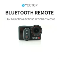 Adecuado para DJI Action6 5 Pro/4 Osmo 360 cámara deportiva Bluetooth control remoto DJI cámara Bluetooth selfie stick Accesorios