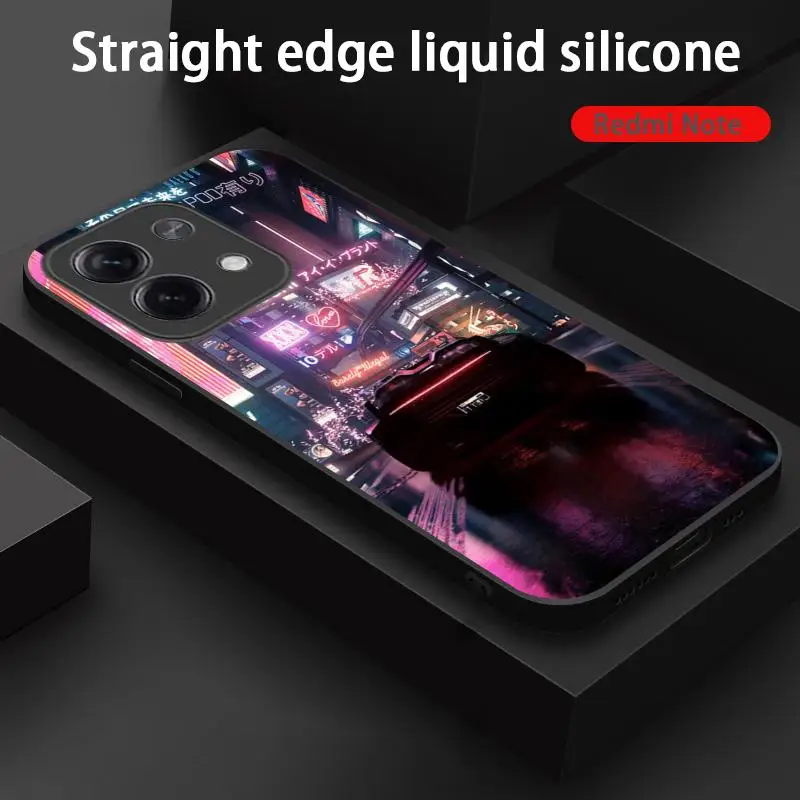 C-CyberpunkS estilo 20 game Phone Case For Xiaomi Redmi Note 13,12,11, 10 Pro Plus S,  5G, 12S, Soft Black Phone Cover