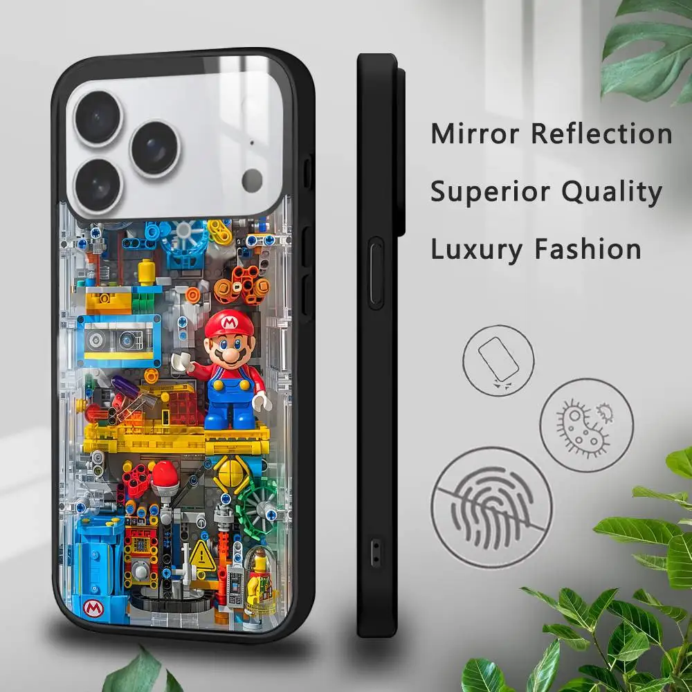 เคสโทรศัพท์ลายการ์ตูน M-Marios น่ารัก สำหรับ iPhone 17 16 15 14 13 12 11 Pro Xs Max Mini Plus เคสแข็ง