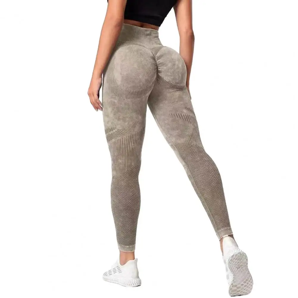 Pantaloni senza cuciture da palestra Yoga Hollow sport collant da corsa elasticizzati pantaloni da allenamento Push Up pantaloni lunghi da allenamento da Jogging abbigliamento attivo