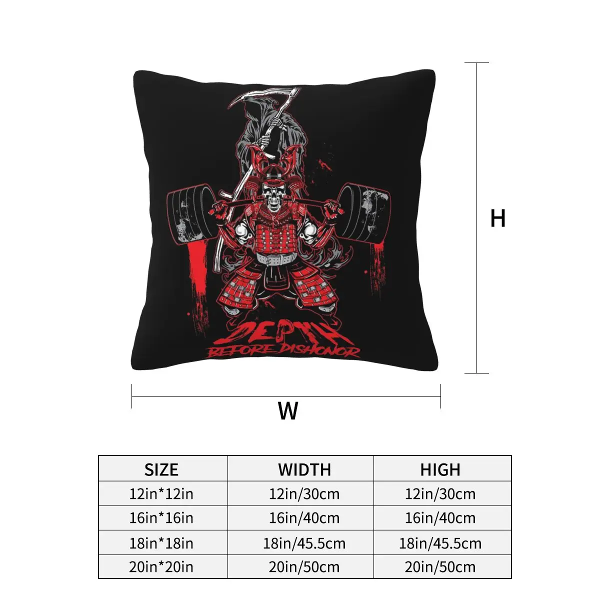 Depth Before Dishono Square Pillowcase Pillow Cover Cushion Zip Decorative Comfort Throw Pillow for Home Sofa