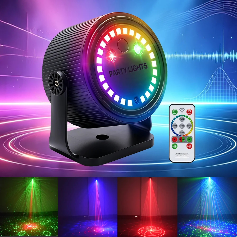 Party lights,DJ disco lights, pattern race track atmosphere lights USBpowered projector, suitable for indoor parties, decoration