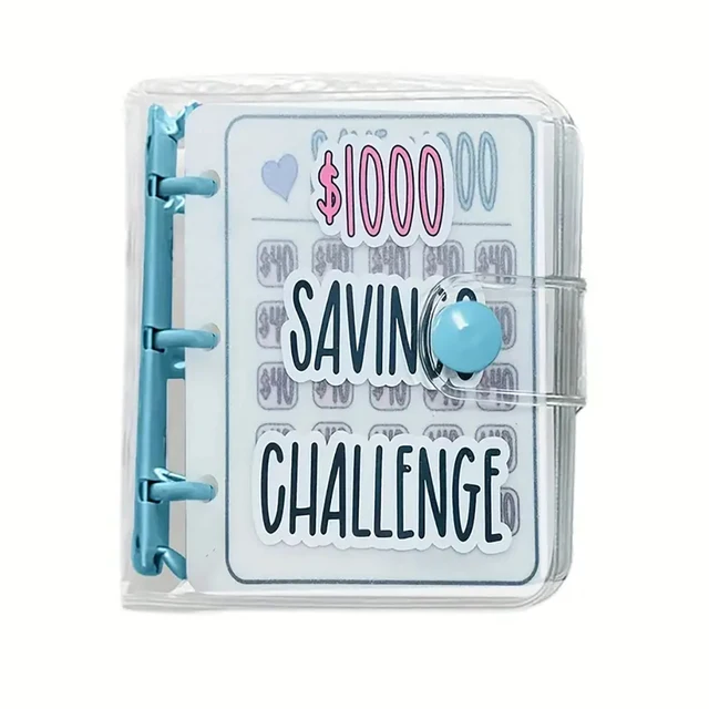 1000 Mini Money Saving Binder Management Savings Challenges Book With Cash Envelope Saving Challenge Pockets Loose-leaf Notebook 5 1000 Mini Money Saving Binder Management Savings Challenges Book With Cash Envelope Saving Challenge Pockets Loose-leaf Notebook 5