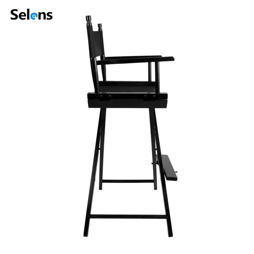 Selens  Artist Director Chair 90/118cm Foldable Outdoor Furniture Photography Accessorice Portable Folding Director Makeup Chair