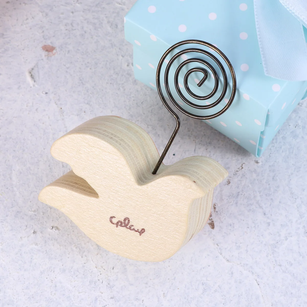 

Wooden Animal Message Holder Cartoon Note Folder Photo Clip Business Office Home Wedding Party Table Number Place Card Menu