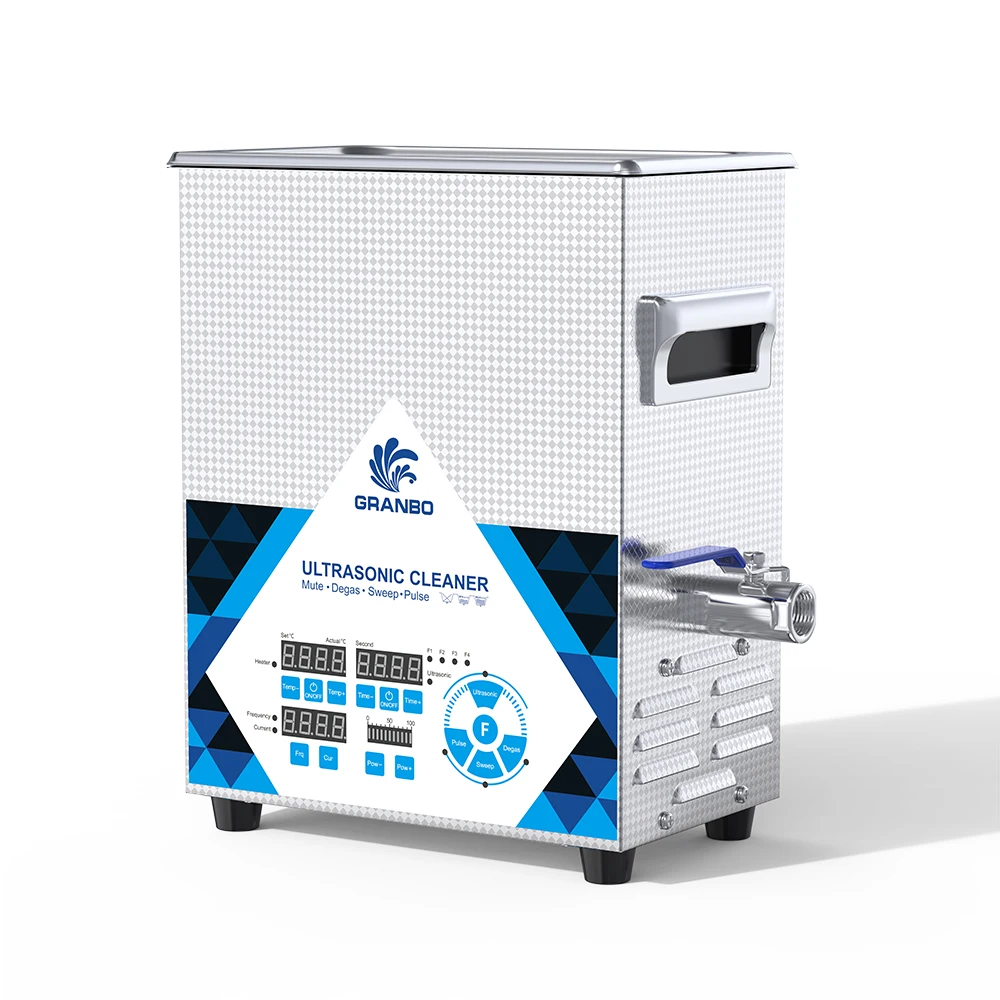 Granbo Acciaio inossidabile 4.8L 150W Pulitore ad ultrasuoni ad alta frequenza Timer digitale multifunzione Riscaldamento Degas Sweep Pulse