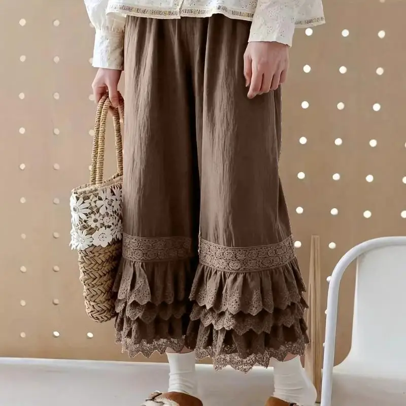 Fashionable Cotton Lace Shorts for Women Smooth Coverage Lightweight Feel Gift 6XDA