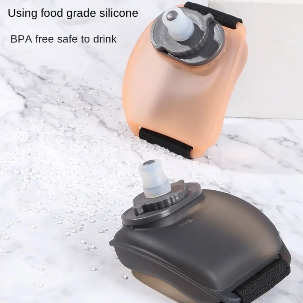 Mini Wrist Water Bottle Soft Sticker Paste Leakproof Portable Water Cup Silicone Adjustable Wrist Water Cup Cycling