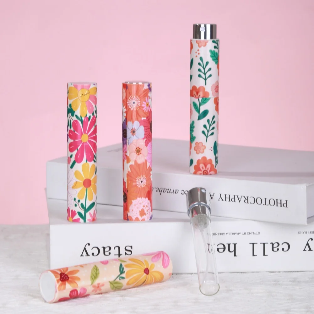 Rotary Atomizer Bottle Refillable Cosmetic Container Travel Empty Bottle Portable Perfume Bottle For Gift For Perfume Lovers