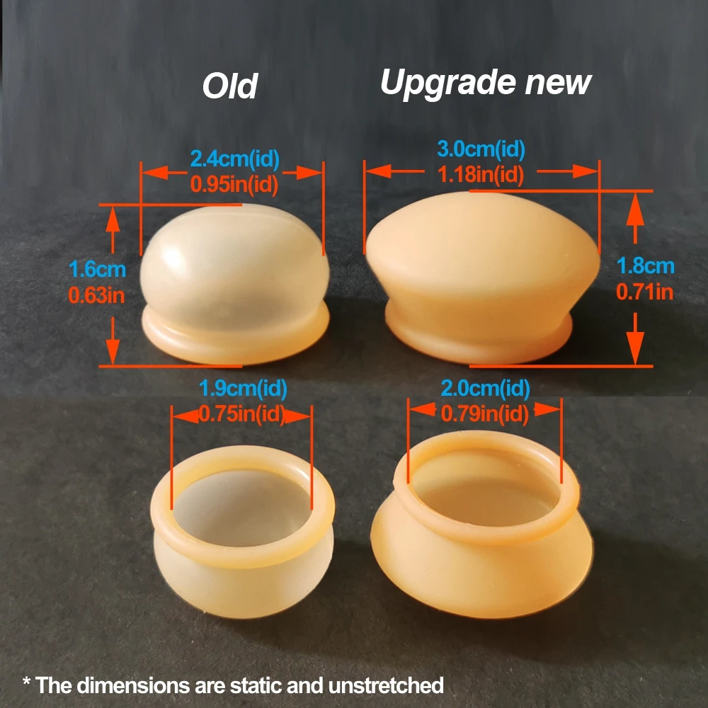 Penis Sleeve Extender Enlargement Silicone Replacemen Sleeve Glans Protector Cover Accessories for PMP Pennis Pump Stretcher Men view 3