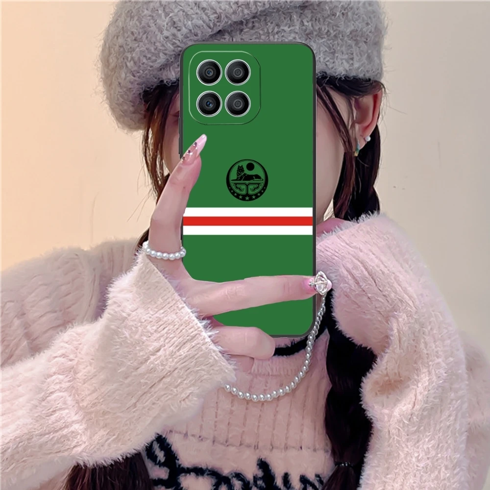 Chechnya Flag Cool Mobile Cell Phone Case for Huawei Honor 90 80 70 60 50 30 20 10 9 8 7 Pro S SE Lite 5G Black Cover Shell