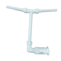 Fuente de agua de doble pulverización para piscina, rociador de piscina de cascada ajustable, soporte creativo para fuente rociadora de piscina