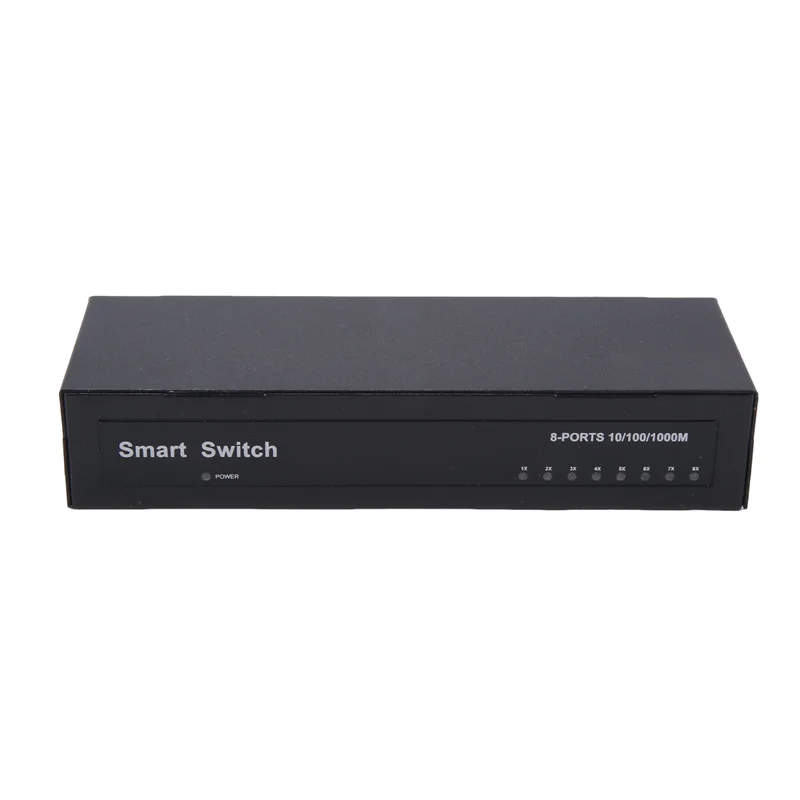 AED6-8 Port Gigabit Ethernet Switch Tidak Ada POE Network Switch Plug & Play Desktop Mount Meningkatkan Kinerja Jaringan US Plug