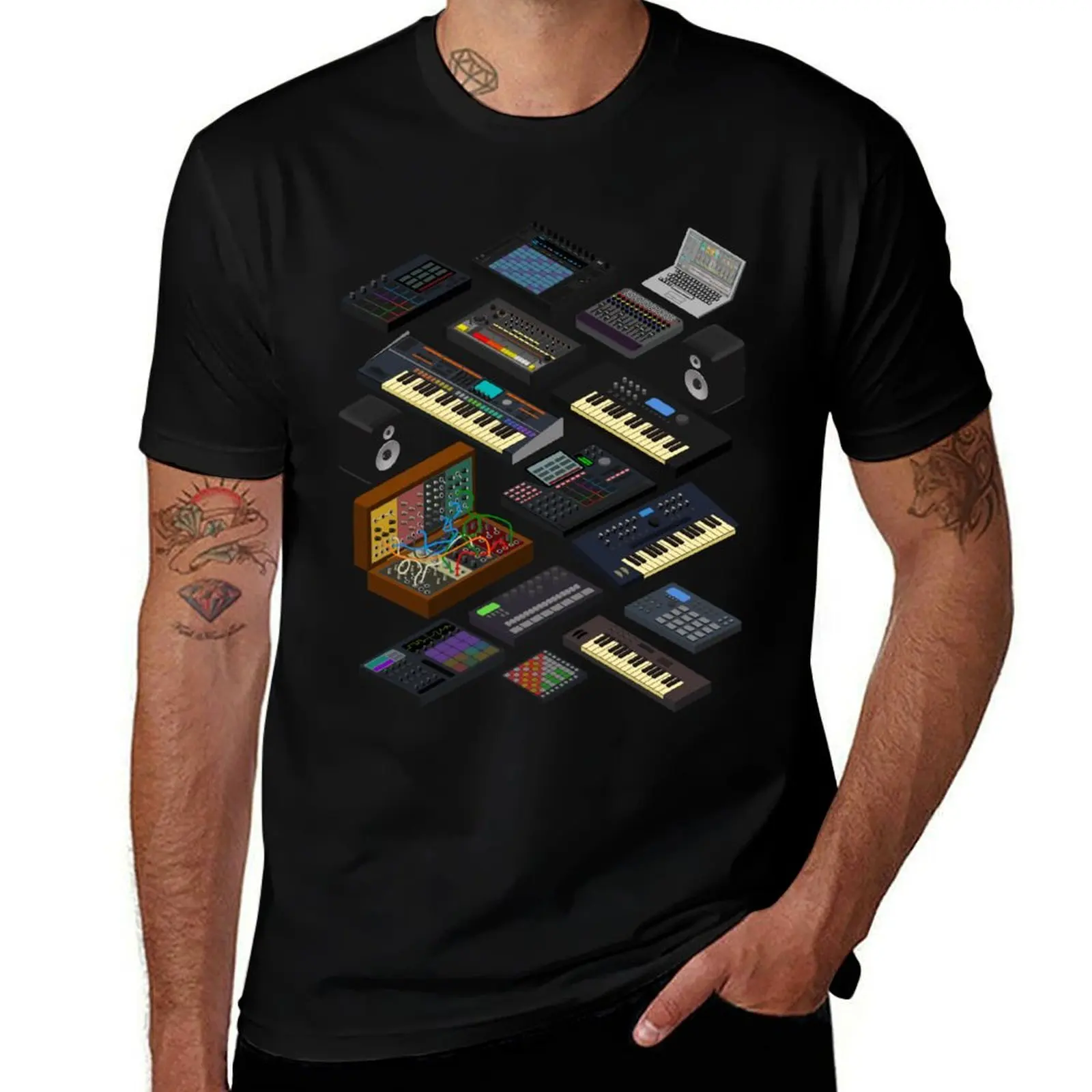 

Synthesizers for Electronic Music Producer T-Shirt fashion shirts summer clothes essential t shirt big and tall t shirts for men
