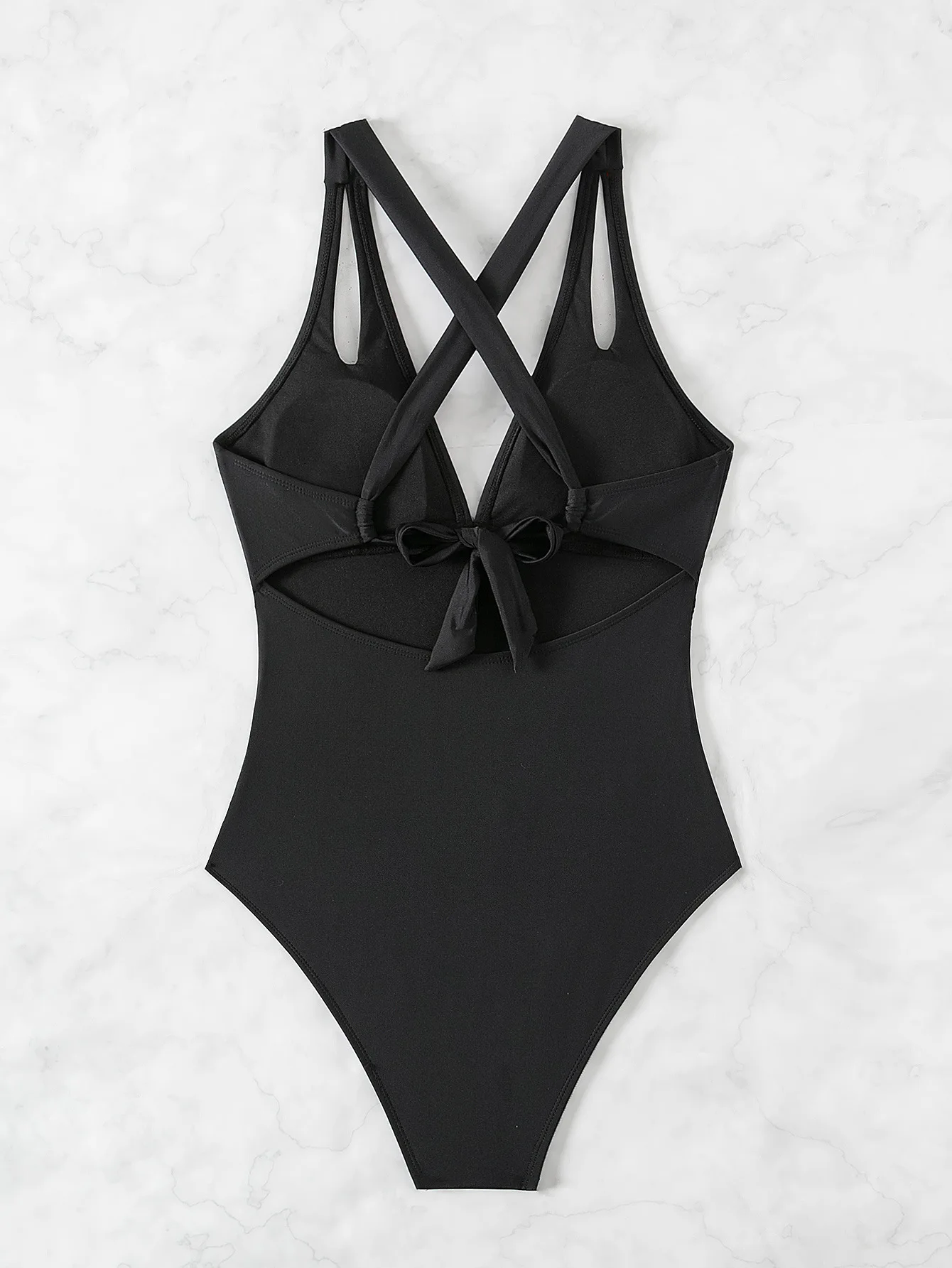 ใหม่ Hollow One-piece ชุดบิกินี่ 2025 เซ็กซี่สตรีชุดว่ายน้ําแน่นชุดว่ายน้ํา Backless ฤดูร้อน Push Up ชุดว่ายน้ําชายหาด