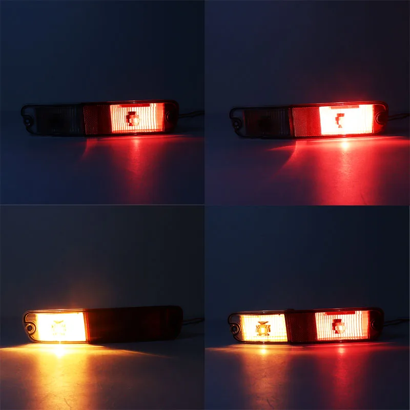 For Mitsubishi Pajero Montero V73 V75 V77 2003-2007 Car Rear Bumper Light Tail Signal Warning Reflector Lamp Red Lens With Bulbs - Image 2