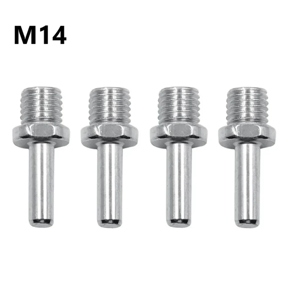 4Pcs Electric Drill Angle Grinder Connecting Rod Screw 14mm Thread Adapter For Auto Car Polish Wax Foam Sponge Pad Polisher