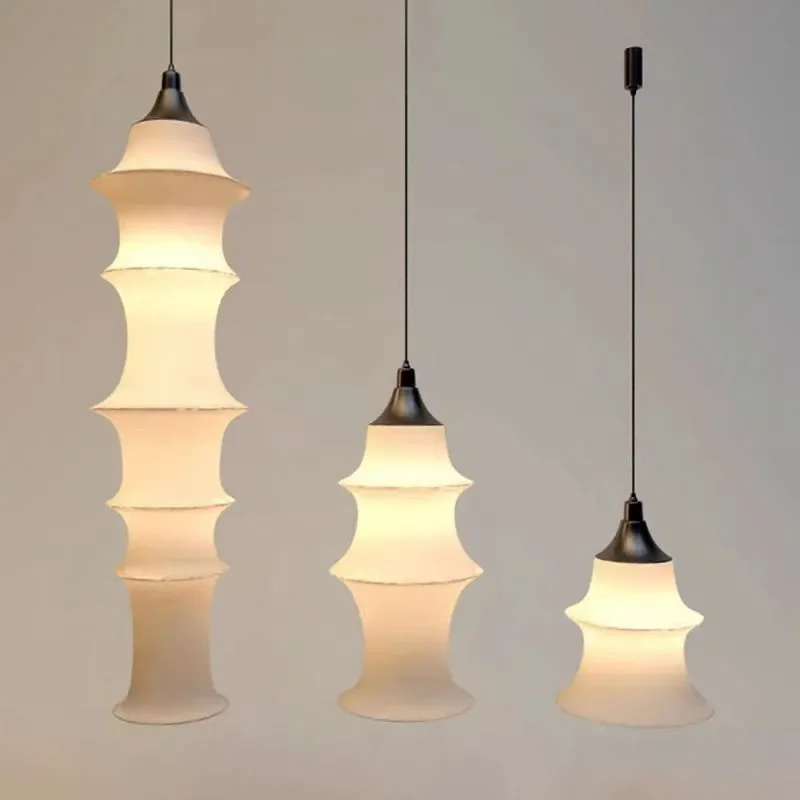for Japanese Wabi Style Bamboo Art Chandelier High End LED Pendant Light for Dining Room Bedroom Living Room Bedside