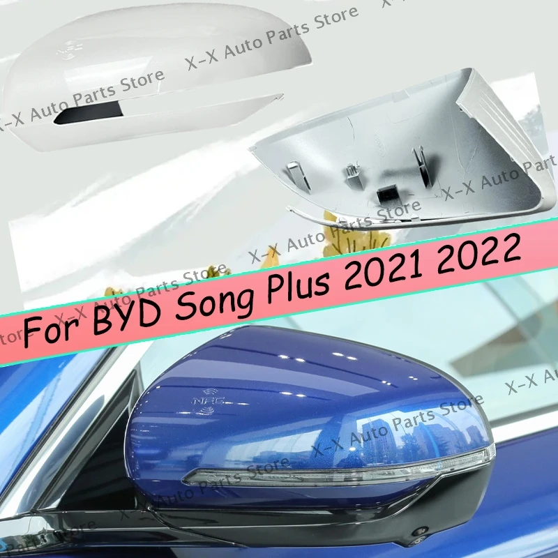 

For BYD SONG Plus 2021 2022 Side External Rearview Mirror Lens Glass Lower Lid Shell Frame Cover Left and Right