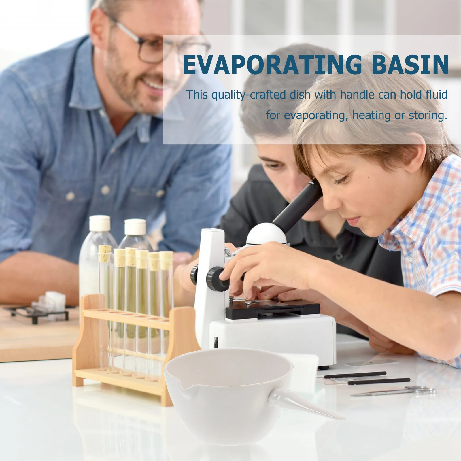 

1Pcs Porcelain Evaporating Basin with Handle for Heating Storing Fluids Ideal for Laboratory Classroom Experiments