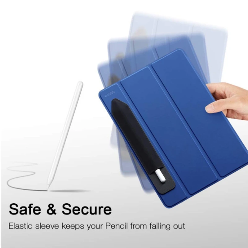 Funda pluma fina negra para estuche protector adhesivo para lápiz elástico Pou Dropship