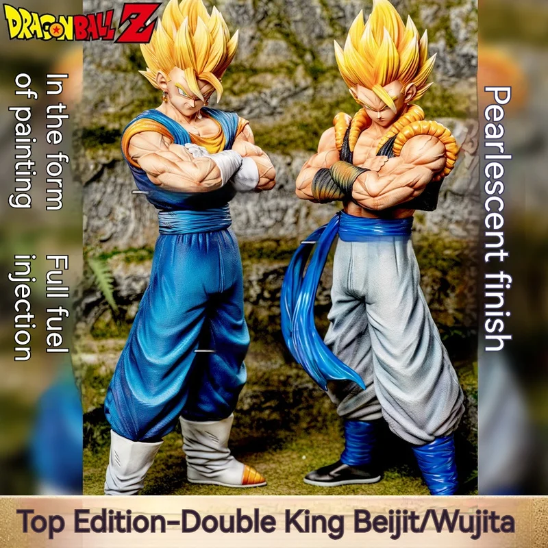 

Dragon Ball Handmade Twin Kings Statue Gobeigit Wujita Sun Wukong Handmade GK Statue Model Ornament Gift