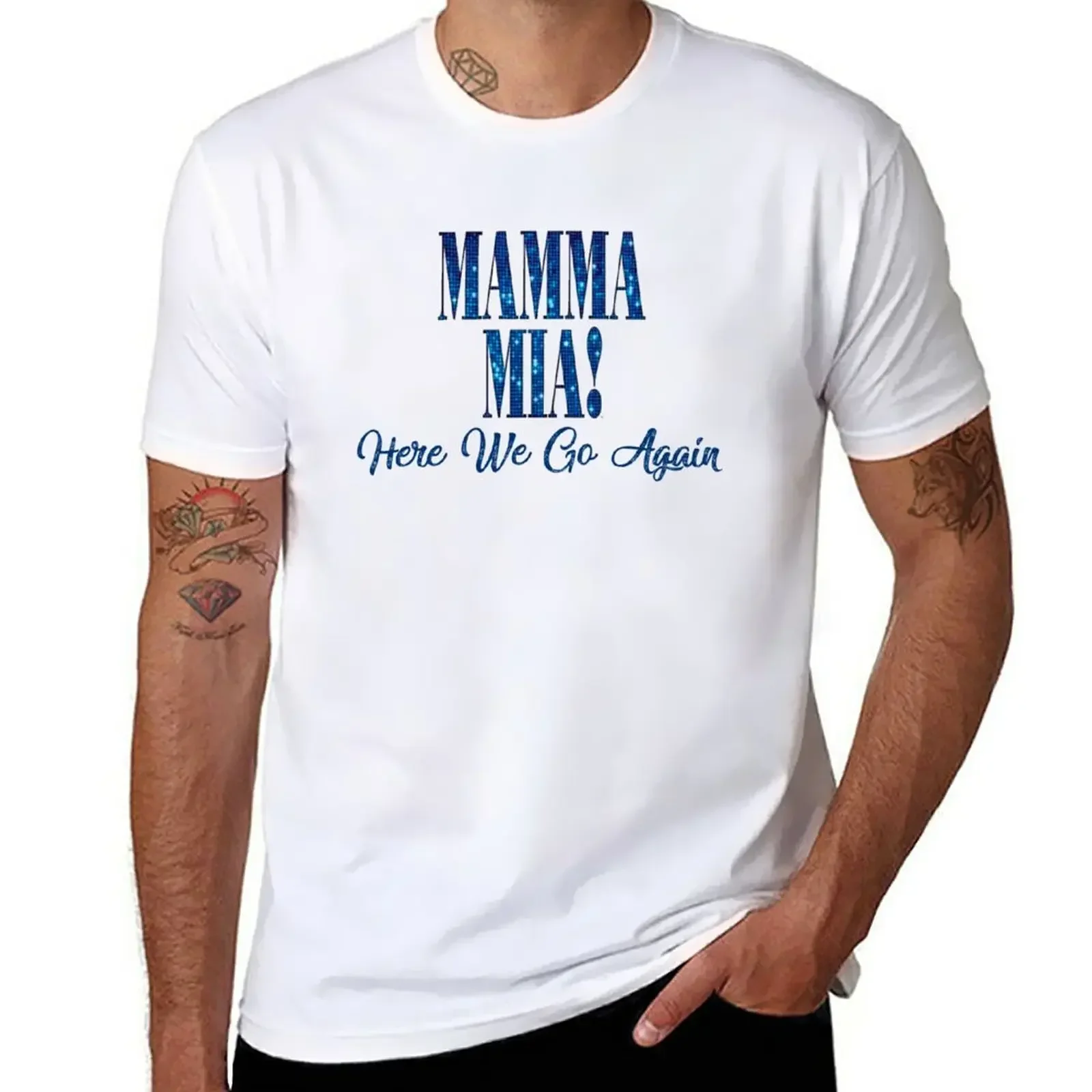 Mama Mia // Mamma Mia // Here We Go Again T-Shirt Aesthetic clothing vintage Short sleeve tee mens cotton t shirts