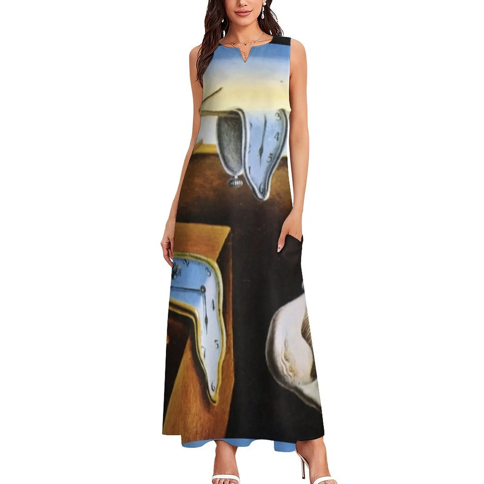 The Persistence of Memory Modernized Long Dress summer dresses ladies 2024 dress women summer 2024