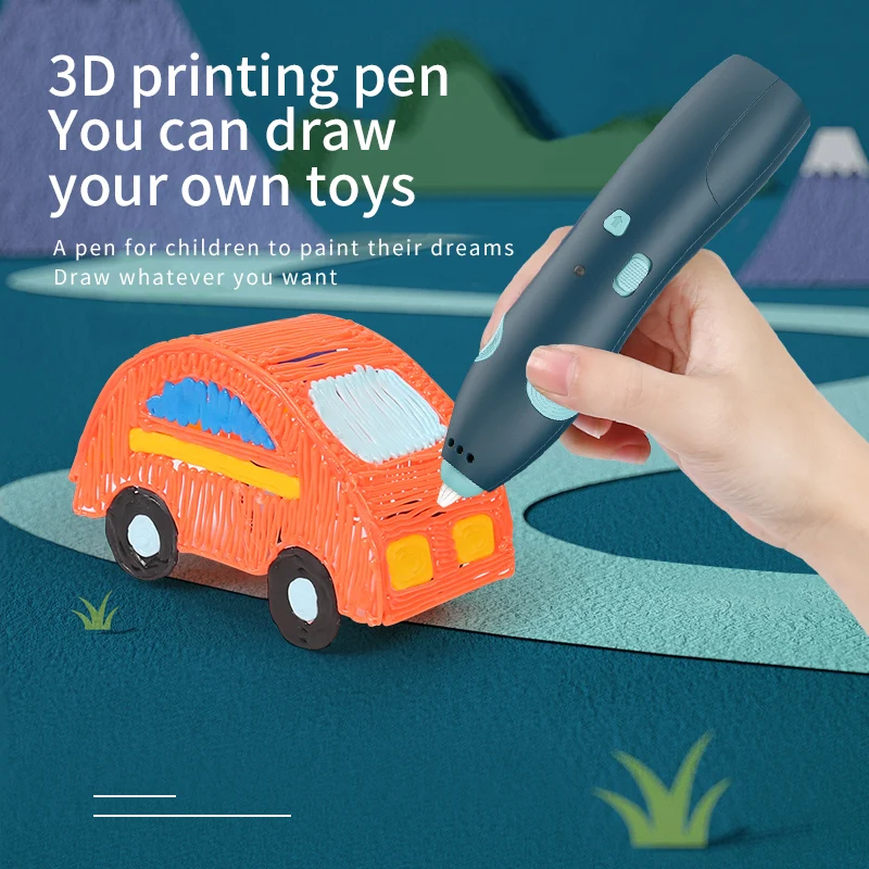 Wireless 3d Printing Pen Set Ow-Temperature Creative Graffiti Toys Diy Three-Dimensional Drawing Pen For Children Education Toy