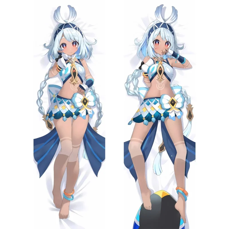 جينشين تأثير المولاني أنيمي المعانقة الجسم المخدة طويلة Dakimakura غطاء زي أوتاكو رمي كيس وسادة