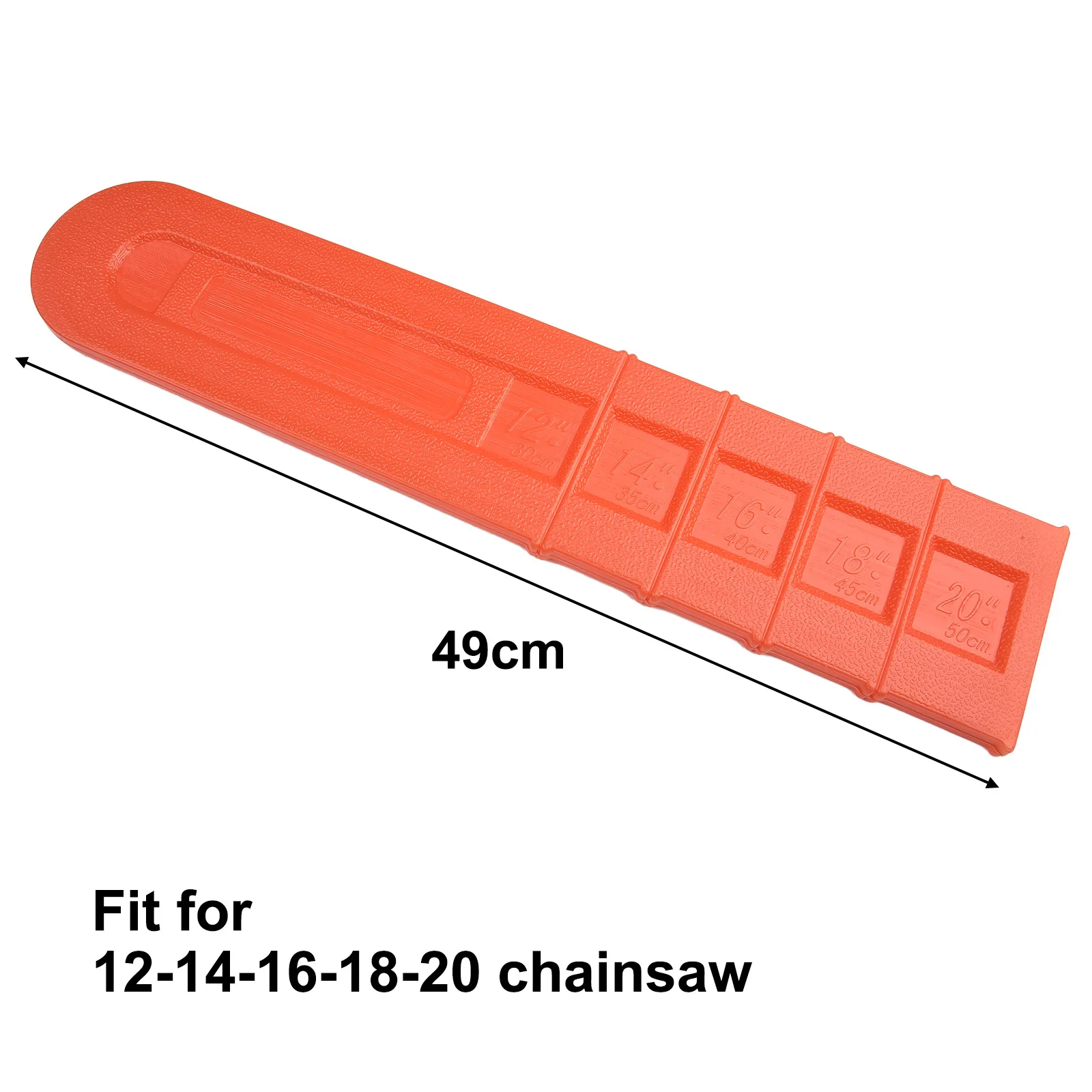 Plastic Chainsaw Bar Scabbard Cover Protector For 12 To 20 Chainsaw Bars Fits Standard Guide Plate Dimensions Used In Farming
