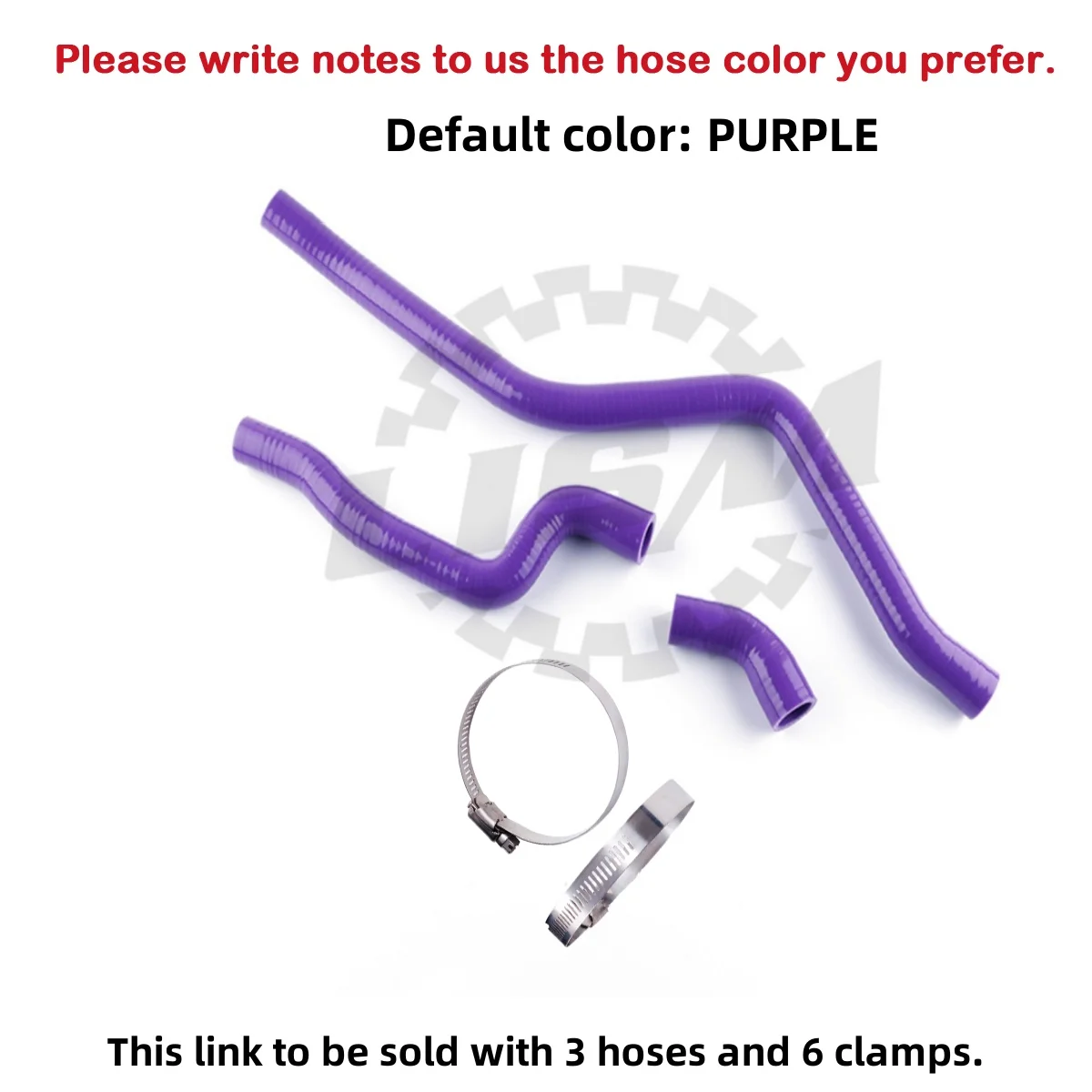 

3PCS 3PLY Silicone Radiator Coolant Hose Kit Pipe For 2001-2005 Yamaha Raptor 660 660R YFM660R ATV 3PLY 2002 2003 2004