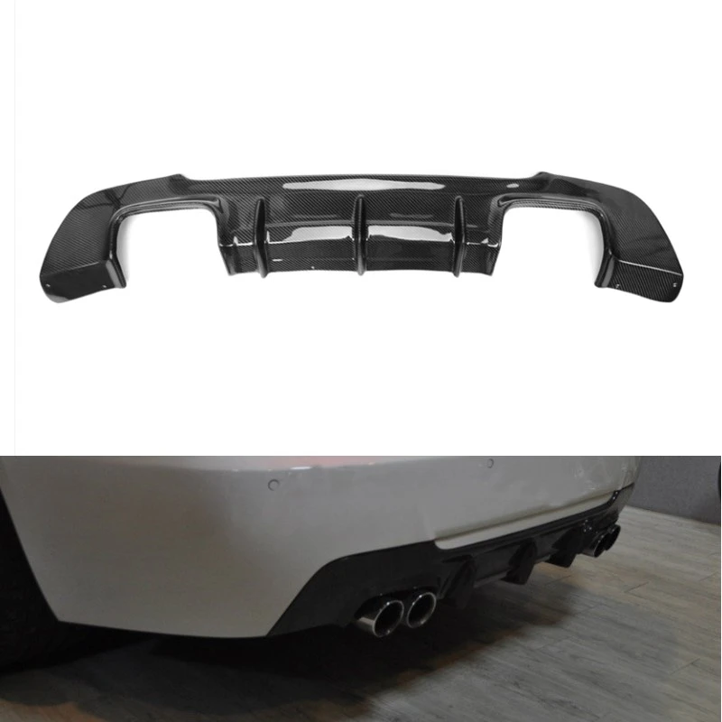 

Carbon Fiber Rear Diffuser for BMW E92 E93 LCI M Sport Coupe Convertible M Tech Bumper 2010 - 2013 325i Rear Bumper Diffuser Lip