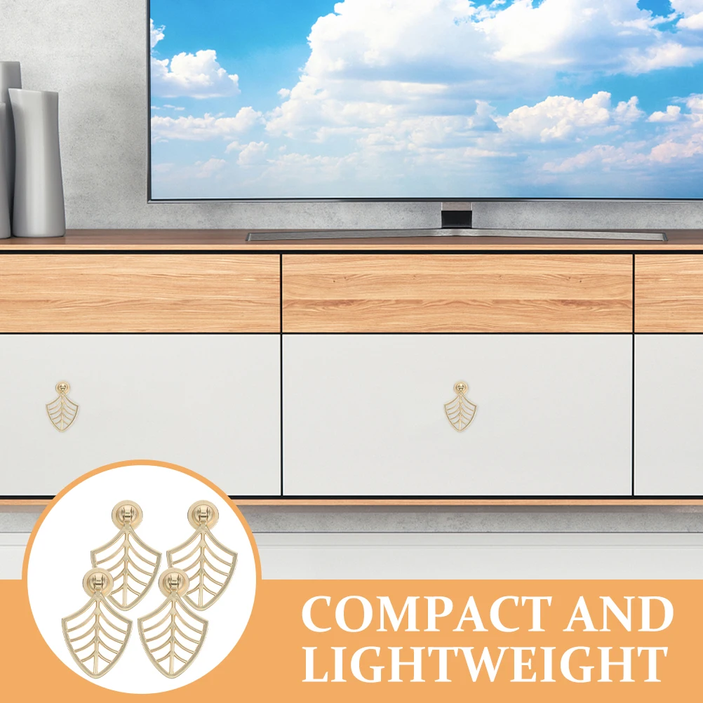 

4 Pcs Cabinet Hardware Pulls Knob Knobs for Drawers Furniture Handle Metal Dresser