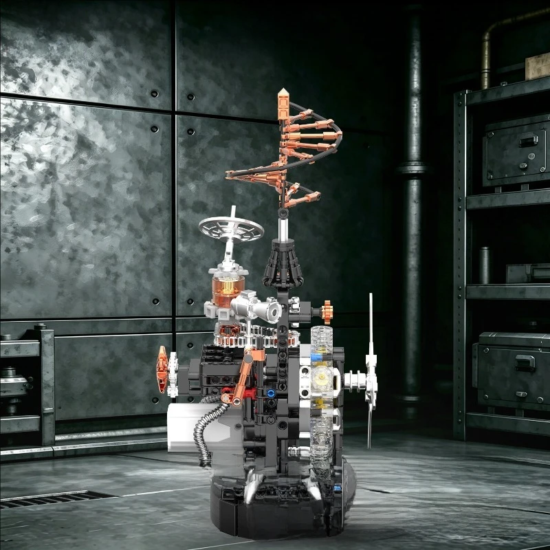 DIY Intelligent Puzzle Assembly Electric Aircraft Mechanical Engine Assembly Building Block Set Desktop Decoration Gift
