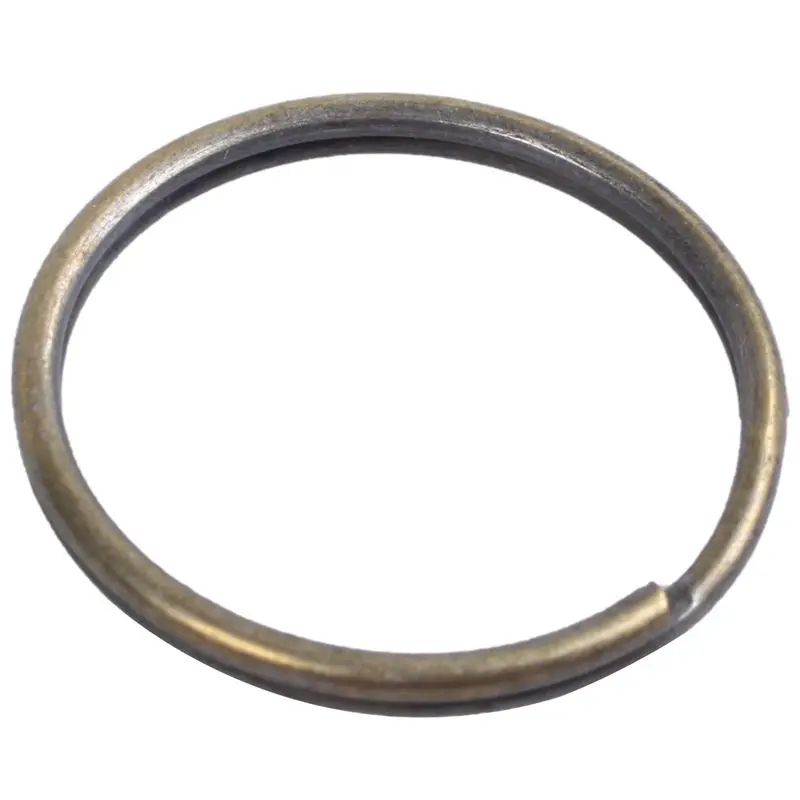 6X Bronze Tone Carabiner Prisoner Keyring 10 Loops Key Chain Ring 7.6Cm